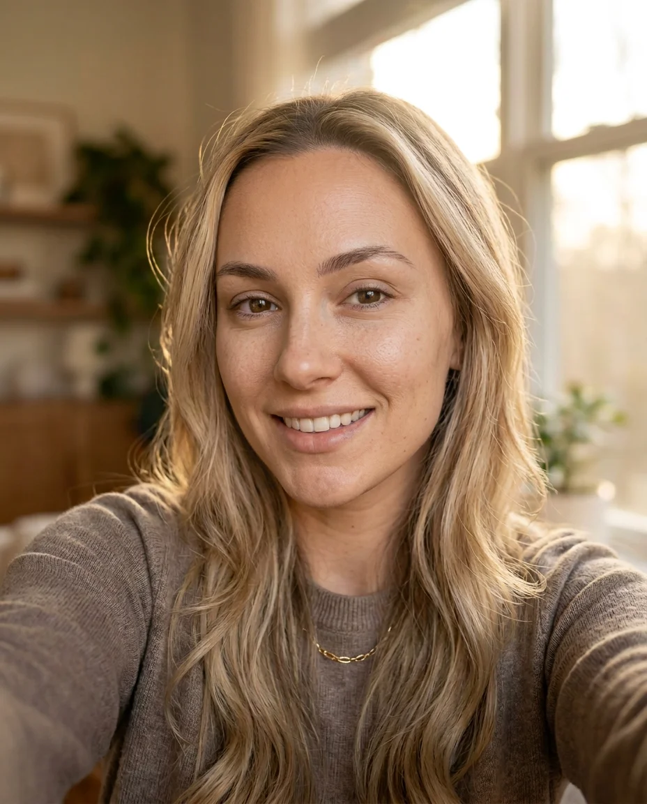 Real face without makeup